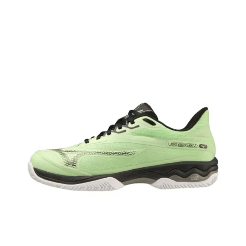 Mizuno Wave Exceed Light 2 Противоскользящие Устойчивые к истиранию Низкий Топ Кроссовки для тенниса Мужские Зеленые