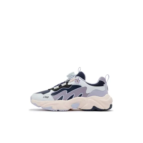 XTEP Нескользящие Низкие Кеды для Детей Lifestyle Shoes Темно-фиолетовый Xtep Белый Детский
