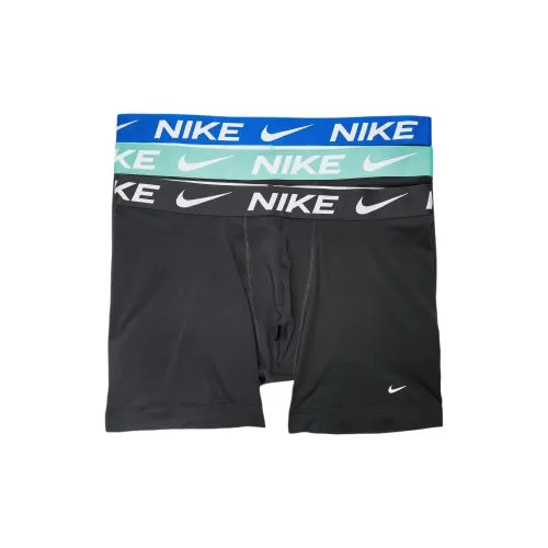 Nike Clothing 3 пачки Черный + Циан + Синий Мужские боксер-шорты