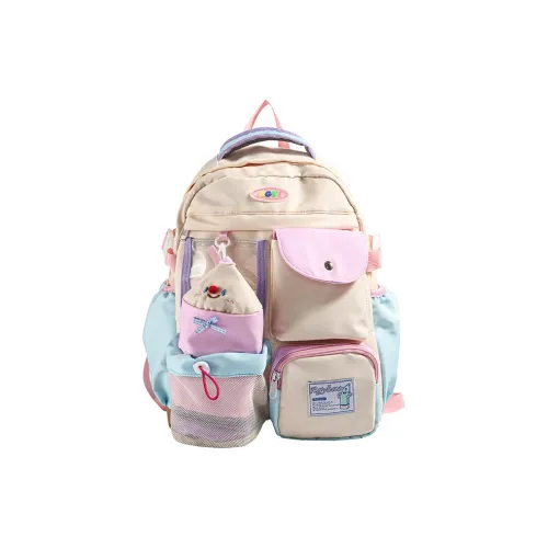 Kaka Tree Нейлон Рюкзак Большой Унисекс Белый Хаки