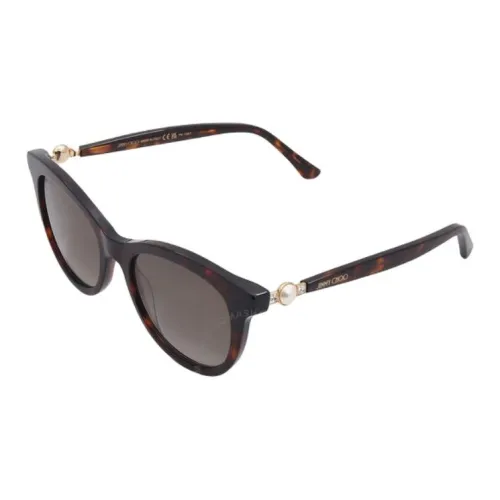 Jimmy Choo Ацетат Круглые Солнцезащитные очки Женские Темно-коричневые
