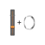 [Официальный стиль позиционирования] Двухкомпонентный ремешок из нейлона с петлей + серебряное обрамление