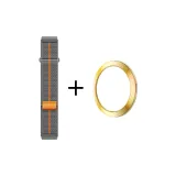 [Официальный стиль позиционирования] Двухкомпонентный ремешок из нейлона с петлей + модный желтый ободок