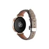 Ромб Узор Застежка-бабочка Натуральная Кожа, Серый