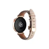 Ромб Узор Застежка-бабочка Натуральная Кожа, Абрикос.