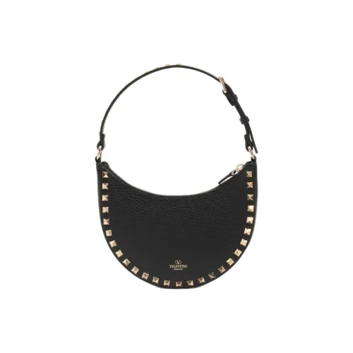 Valentino Garavani Rockstud Телячья кожа с рельефом Сумка через плечо Мини Женская Черная