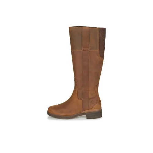 Timberland Женские высокие сапоги на щиколотку коричневые