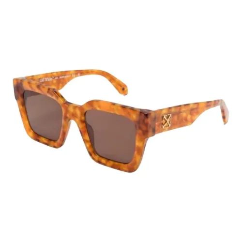 OFF Белый Ацетат Квадратные Солнцезащитные очки Женские Коричневый