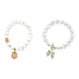 Лилия Валланти + Медовый Персиковый Браслет с Бусинами