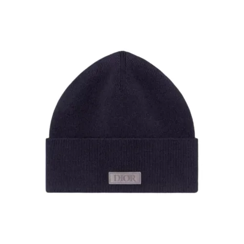 DIOR Кашемир Шапки-бини Унисекс Морской синий