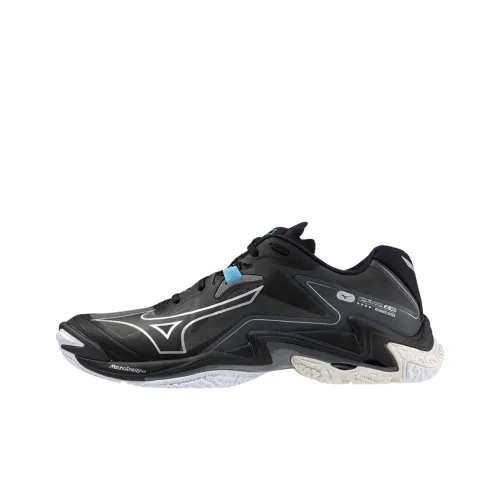 Mizuno Wave Lightning Z8 противоскользящие устойчивые к истиранию низкий топ кроссовки для тренировок унисекс черный белый