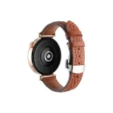 Ромб Узор Застежка-бабочка Натуральная Кожа, Коричневый