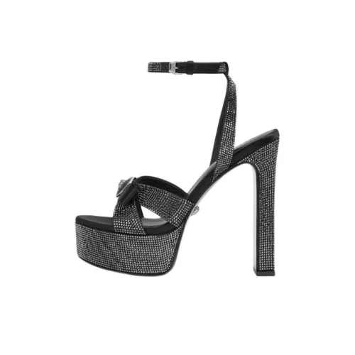 FANSIZHE Gianni One Ремешок Сандалии 14 см Женские Черные