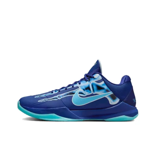 Nike Zoom Kobe 5 Баскетбольные кроссовки Low Топ Синий Унисекс