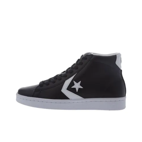 Конверс Slip Resistant Abrasion Resistant MID Топ Скейтборд Кроссовки Унисекс Черный