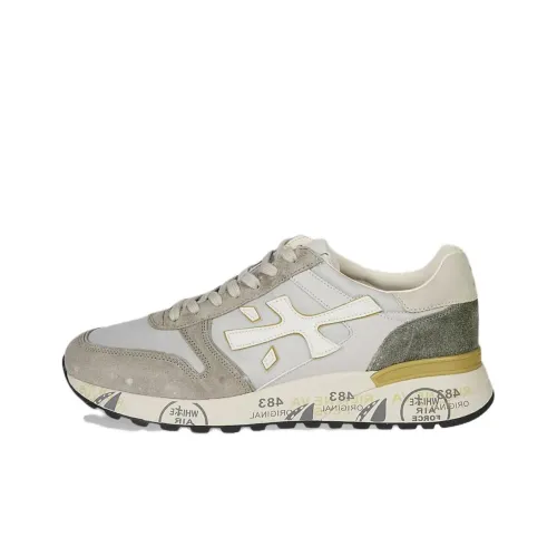 PREMIATA Mick Slip-resistant Abrasion-resistant Low Top Casual Shoes Men's Silver Gray PREMIATA Mick Противоскользящие Аbrasion-resistant Низкие Кеды Повседневная Обувь Мужская Серебристо-Серый