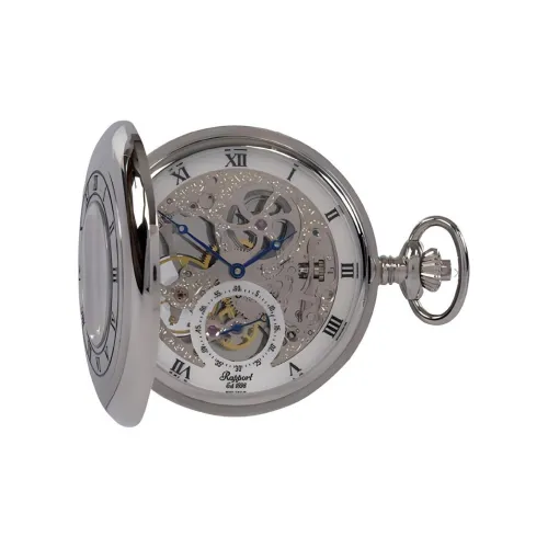 RAPPORT Механический Ручной Механизм Механизм Часы Карманные 53 мм Унисекс Серебряный