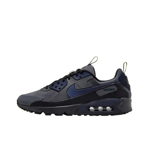 Nike Air Max 90 Low Топ Беговые кроссовки Унисекс Черный