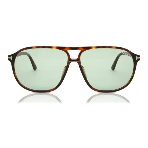 TOM FORD Пластик Aviator Солнцезащитные очки Мужской Tortoiseshell