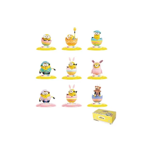 Manbo Chaowan Minions Lucky Easter Egg Blind Boxes Full Box 6 Pack Манбо Чаован Миньоны Счастливая Пасха Яйцо Слепые Коробки Полная Коробка 6 Штук