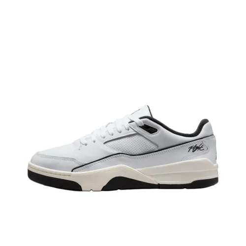 Jordan Flight Court Vintage Баскетбольные кроссовки Низкие Белые Черные Унисекс