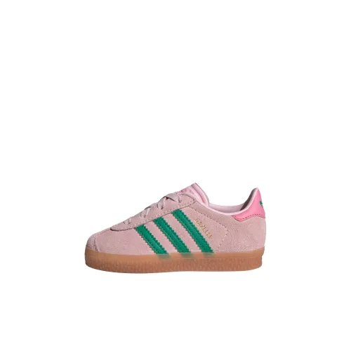 Adidas Originals Gazelle Устойчивые к истиранию амортизаторы Низкие топы Обувь для малышей Розовая Infant и Toddler