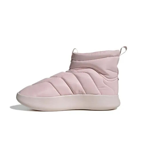 Adidas Adipuff Slip Resistant Abrasion Resistant High Top Casual Unisex Pink Adidas Adipuff Противоскользящий устойчивый к истиранию высокий топ повседневный унисекс розовый
