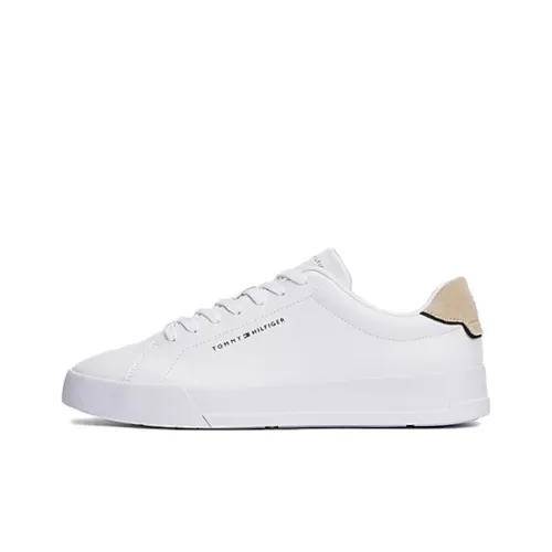 Tommy Hilfiger TRAINERS Скейтборд Кроссовки Низкие Бежевые Белые Мужские