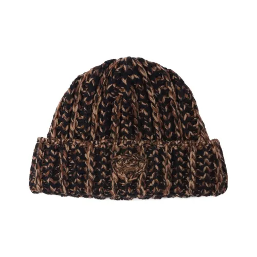PRADA Шерсть Бини Мужской Верблюжий Коричневый Черный