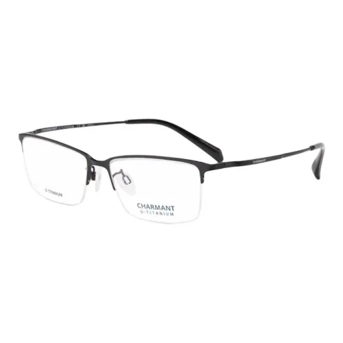 CHARMANT Титановый сплав β-титан Сплав Прямоугольные Оправы для очков Мужские Черные