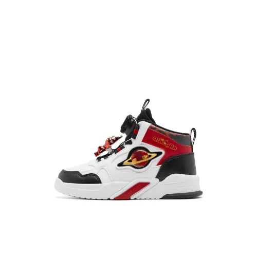 QIAODAN Slip-resistant Abrasion-resistant MID Топ Детские Скейтбординги Белый Красный Дети Возраст 3-7 лет