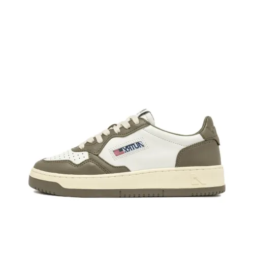 AUTRY Medalist Аbrasion Resistant Низкие Кроссовки для скейтбординга Мужские Белые Зеленые