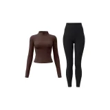 [Осенние и зимние комплекты одежды с флисовой подкладкой] Капучино + Звездный черный