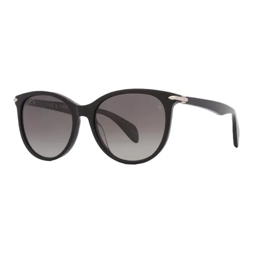RAG BONE Пластик Круглые Солнцезащитные очки Женские Черные