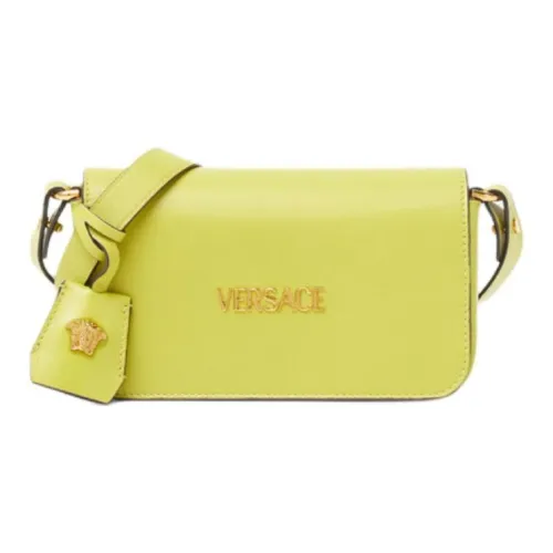 VERSACE Lambskin Сумка через плечо Мини Женская Зеленая