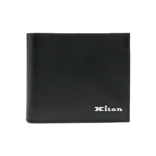 KITON Телячья кожа Кошелек Мужской Черный