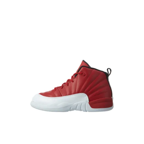 Jordan Air Джордан 12 Детские баскетбольные кроссовки MID Топ Красный Пре-школа