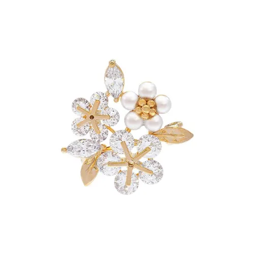 ROYALSASA Сплав Искусственная жемчужина Искусственный кристалл Броши Женские