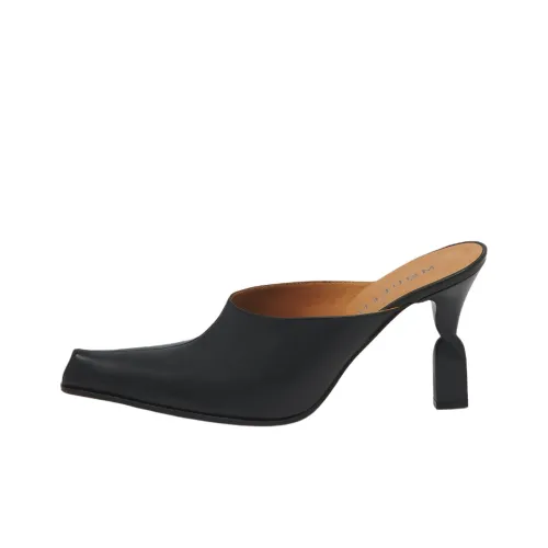 Alexander McQueen Нет Особенный Эффект Домашние тапочки 9 см Женские Черный