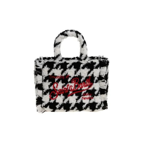 MC2 SAINT BARTHELEMY Шерсть Тоут Сумка Сумка для покупок Сумка через плечо Сумка мини Женская Черная Белая