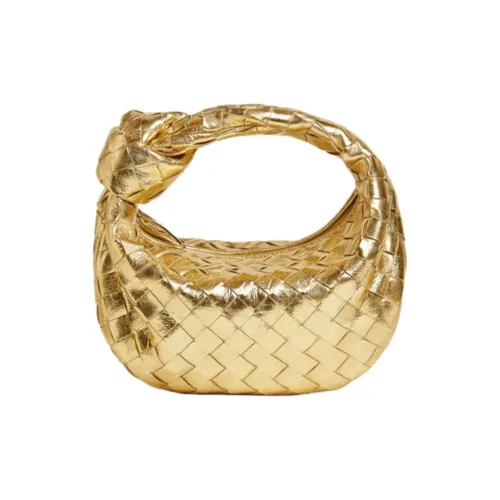 Bottega Veneta Jodie Lambskin Bag Mini Women's Gold