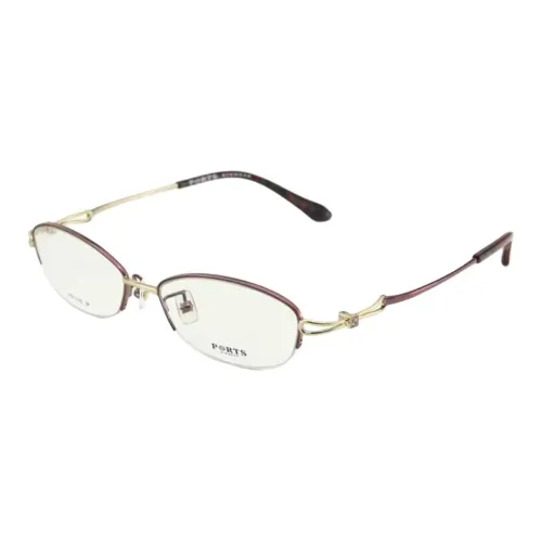 PORTS Alloy Oval Eyeglass Frames Women's Pink