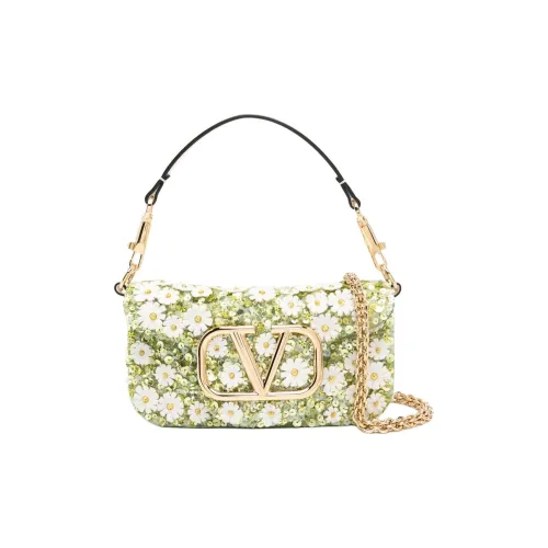 Valentino Vlogo Телячья кожа Сумка через плечо Сумка Женская Светло-зеленая