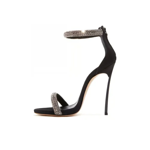 Casadei One Ремень Сандалии Черные Женские