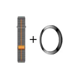 [Официальный стиль позиционирования] Двухкомпонентный ремешок из нейлона с петлей + модный черный ободок