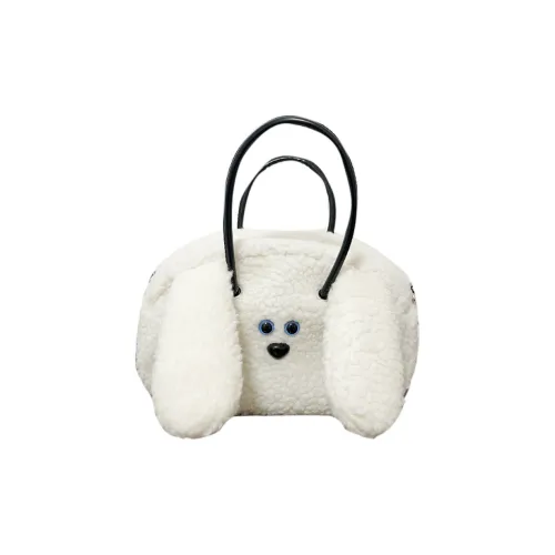 DALO Плюшевая сумка через плечо сумка Women's White