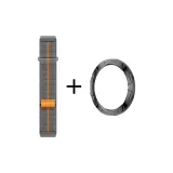 [Официальный стиль позиционирования] Двухкомпонентный ремень из нейлона с петлей + броня, черный ободок