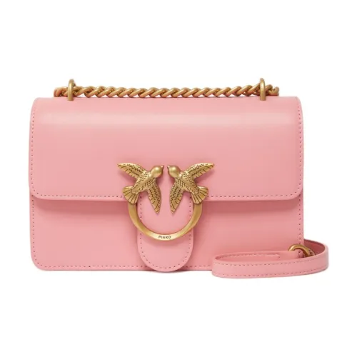PINKO Love Bag Полиамид Сумка через плечо Сумка на плечо Мини Женская Розовая