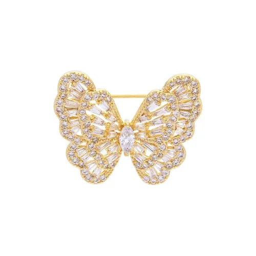 ROYALSASA Сплав Искусственный кристалл Броши Женские