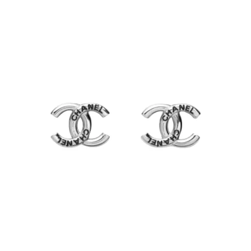 Серьги-гвоздики CHANEL Женские Серебряные